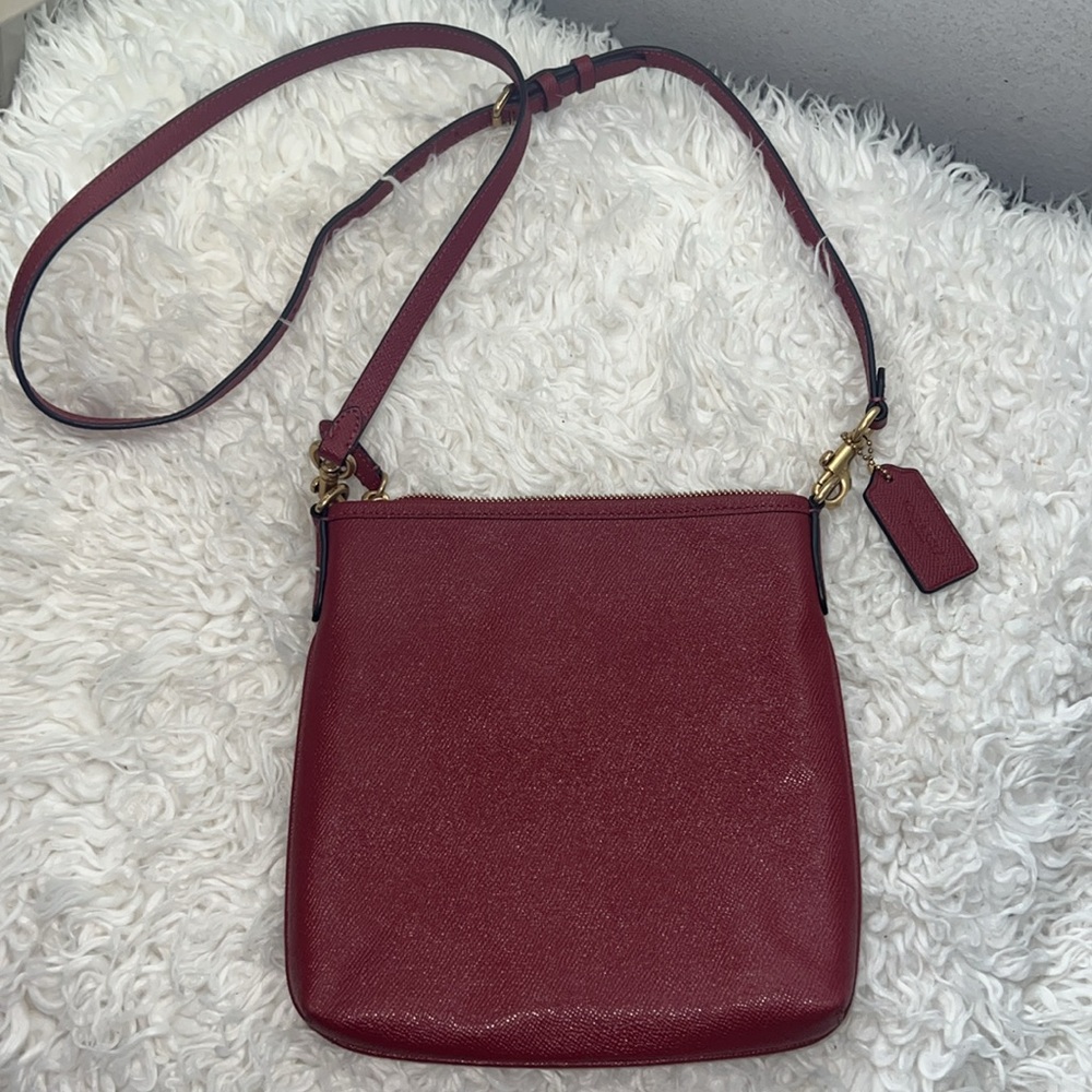 Coach Red Kitt Crossbody Bag small - Picture 7 of 13